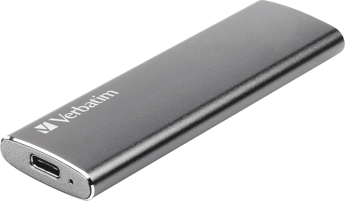 Externe SSD - Draagbare Opslag - Snelle Data Transfer - Aluminium Behuizing - 240 GB - Spacegrijs