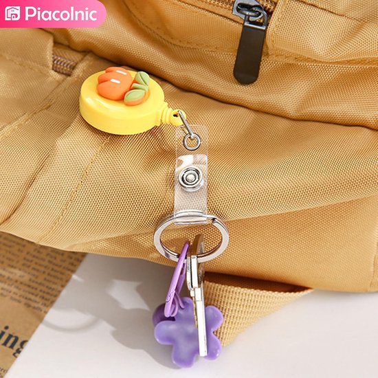 Retractable badge reel met 8 ID-kaarthouders voor kantoor, school en industrie - Handig en duurzaam — afbeelding 5