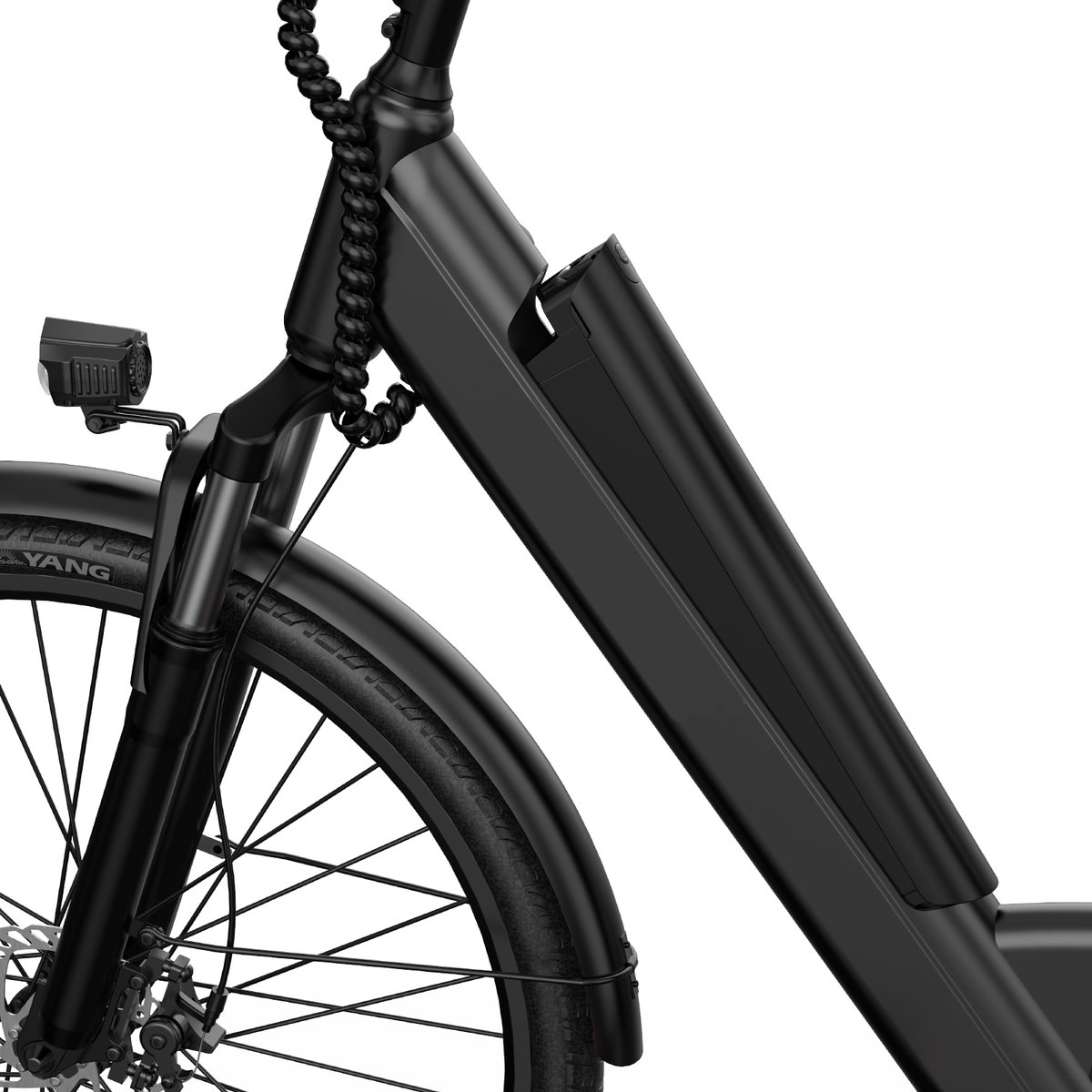 Qekud E26 Elektrische Fiets - Hoogkoolstofstaal - 36V 13Ah Accu - 80km Bereik - Shimano 7-Speed - 26" Banden thumbnail 2