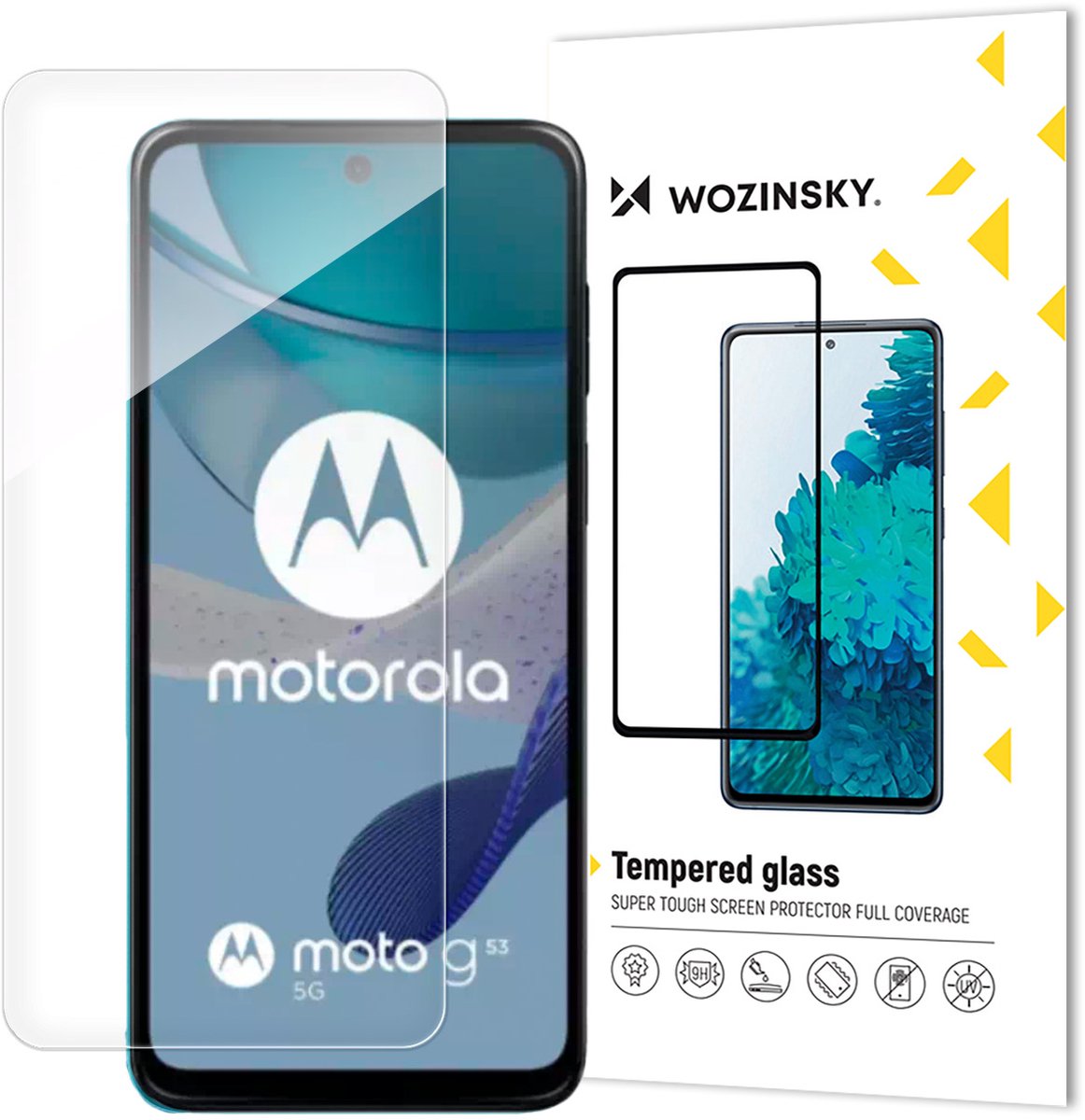 Wozinsky Tempered Glass - Beschermglas voor Motorola G53 - 9H Hardheid - Krasbestendig