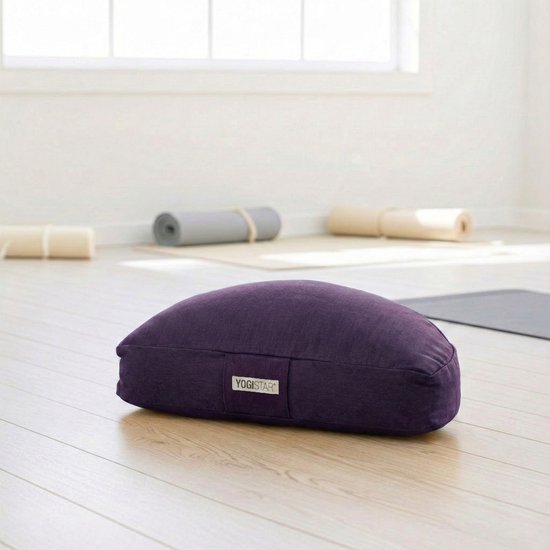 Meditatiekussen - halve maan graphite Meditatiekussen YOGISTAR van YOGISTAR — afbeelding 3