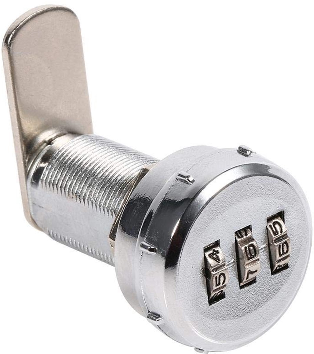 Dailygoods- Kabinet Slot 3-Cijferige Code - Mechanisch - Zinklegering - Eenvoudige Installatie - Hoog Wachtwoordbestendigheid - Zelf Wijzigbaar - Codeslot