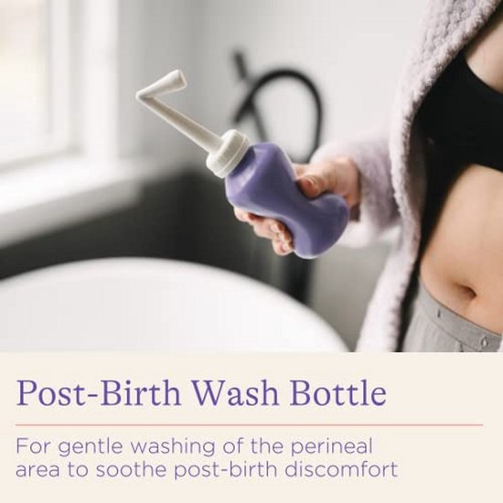 Post-Bevalling Wasfles - Draagbaar Bidet - Herstel na Geboorte - Schuine Tuit Ontwerp - 360ml Capaciteit - Wit — afbeelding 4
