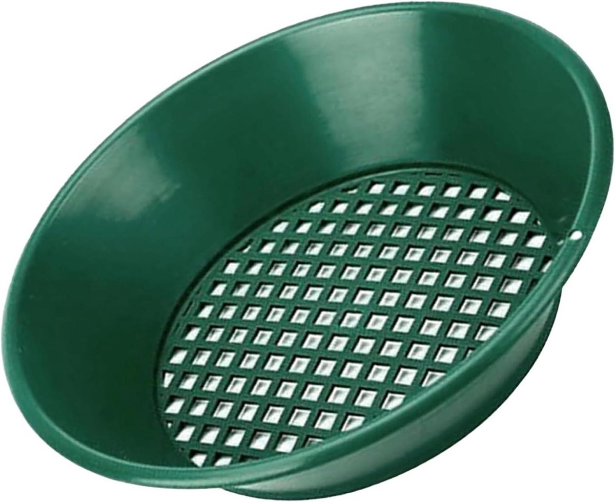 Goudzeef Pan - Goudzoeker Zeef - Metaal Sorteren - Precise Mesh Design - 35 cm - Geel