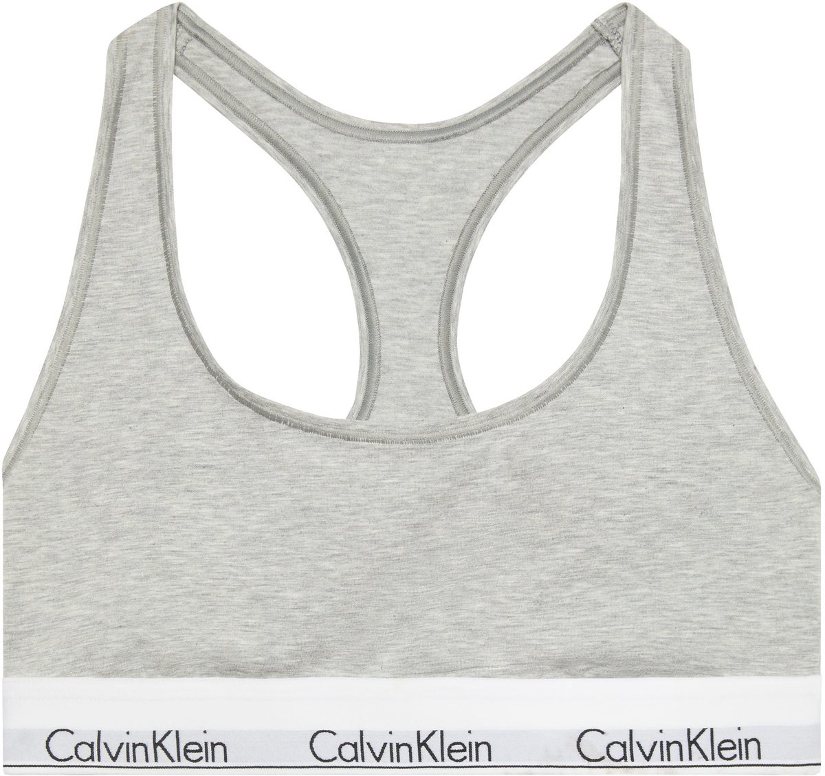 Calvin Klein dames icon cotton modal unlined bralette grijs