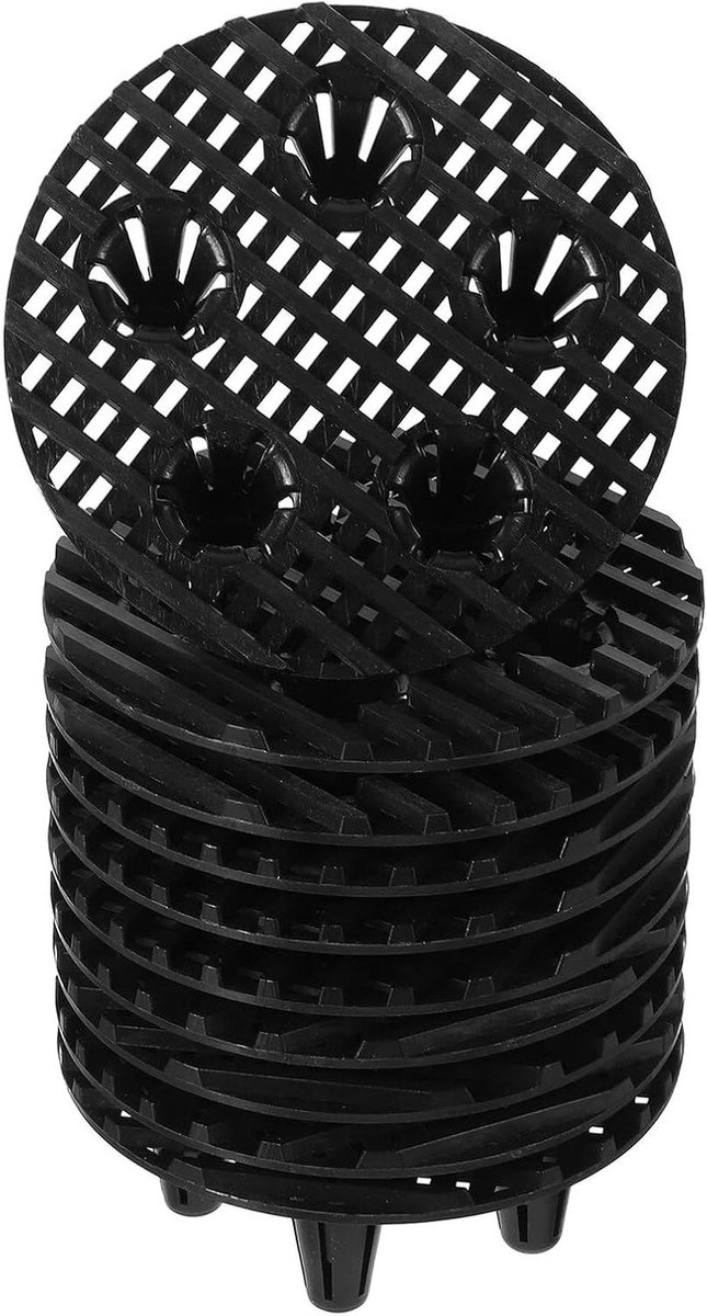 Bloempot Verhogers - Pot Voetjes - Gezonde Planten - Verbeterde Drainage - 10 Stuks - Zwart