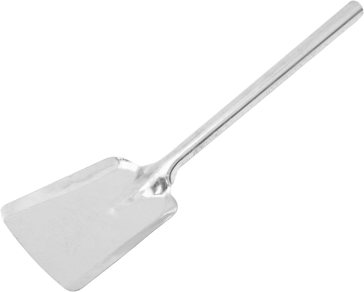 Metalen Asschep - Haardschep Kolenschep - As Verwijderen - Hittebestendig Handvat - 50.2 cm - Zilver