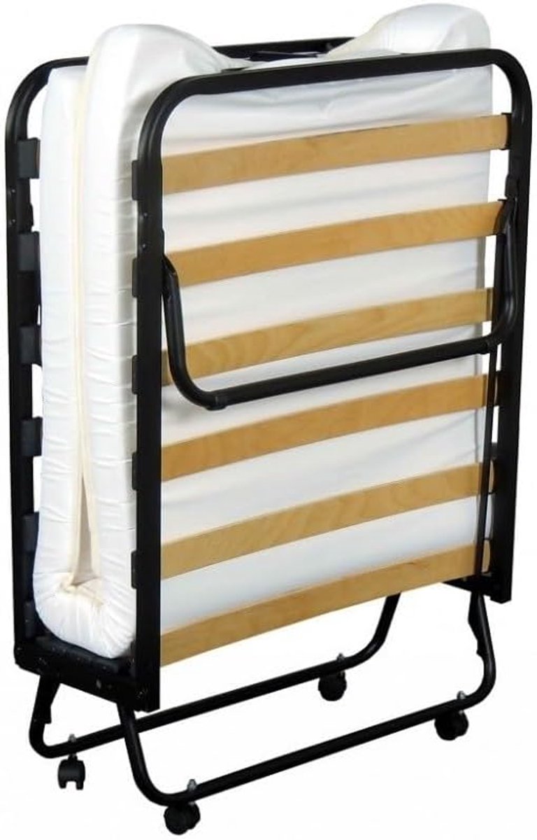 Vouwbed - Logeerbed - Extra Slaapplaats - Inclusief Matras - 120x200 cm - Zwart