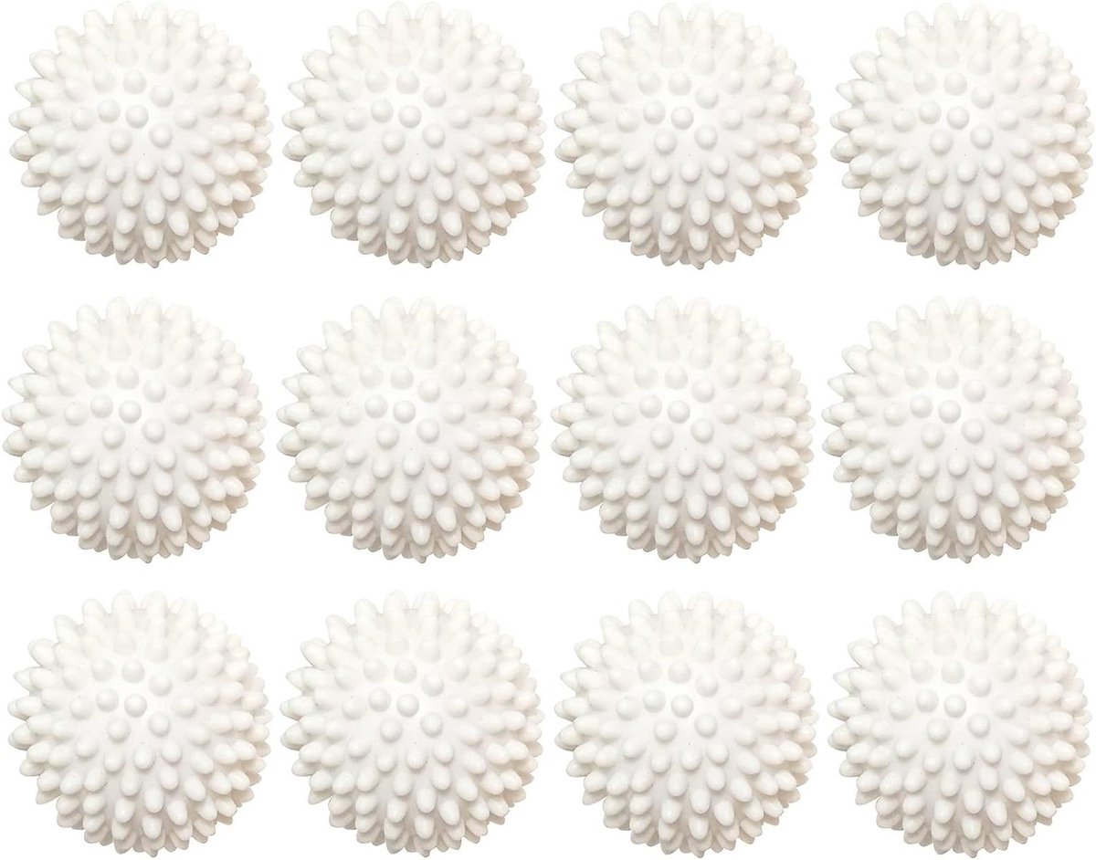 Droger Ballen Wasmachine Ballen Kleding Drogen Natuurlijk Zacht 12 Stuks Wit