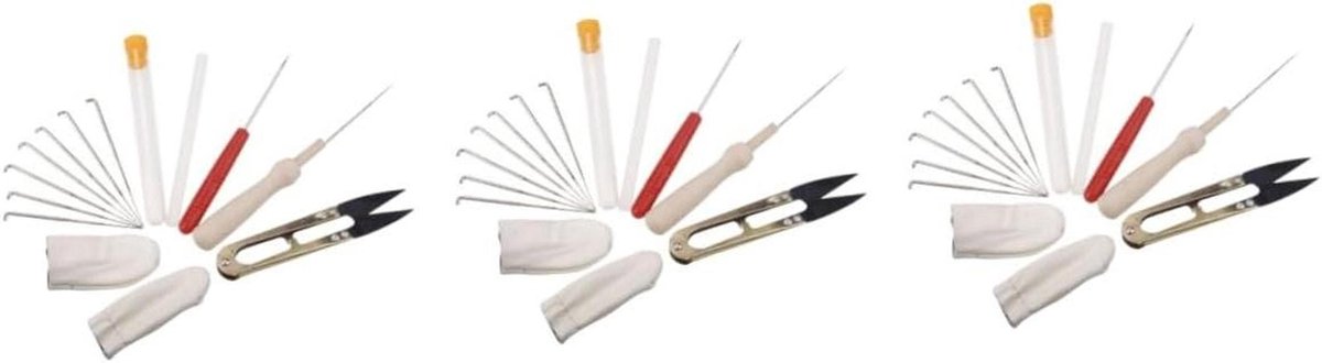 Naaldviltgereedschap Set - Knutselpakket Vilt - Creatief Knutselen - Compleet Met Etui - 3 Delig - Willekeurig