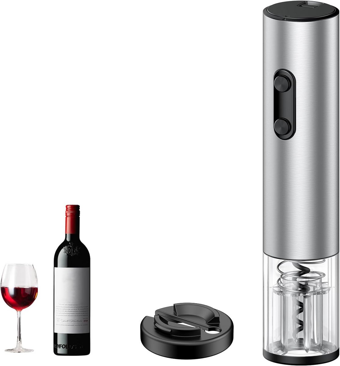 Elektrische Kurkentrekker - Automatische Wijnopener - Flessenopener - Cadeauset - Kurkentool