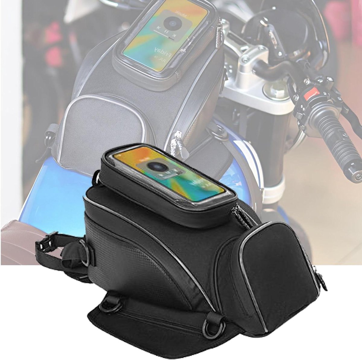 Motortanktas - Magnetische Tas - Motor Toeren - Waterdicht Design - Niet gespecificeerd - Zwart