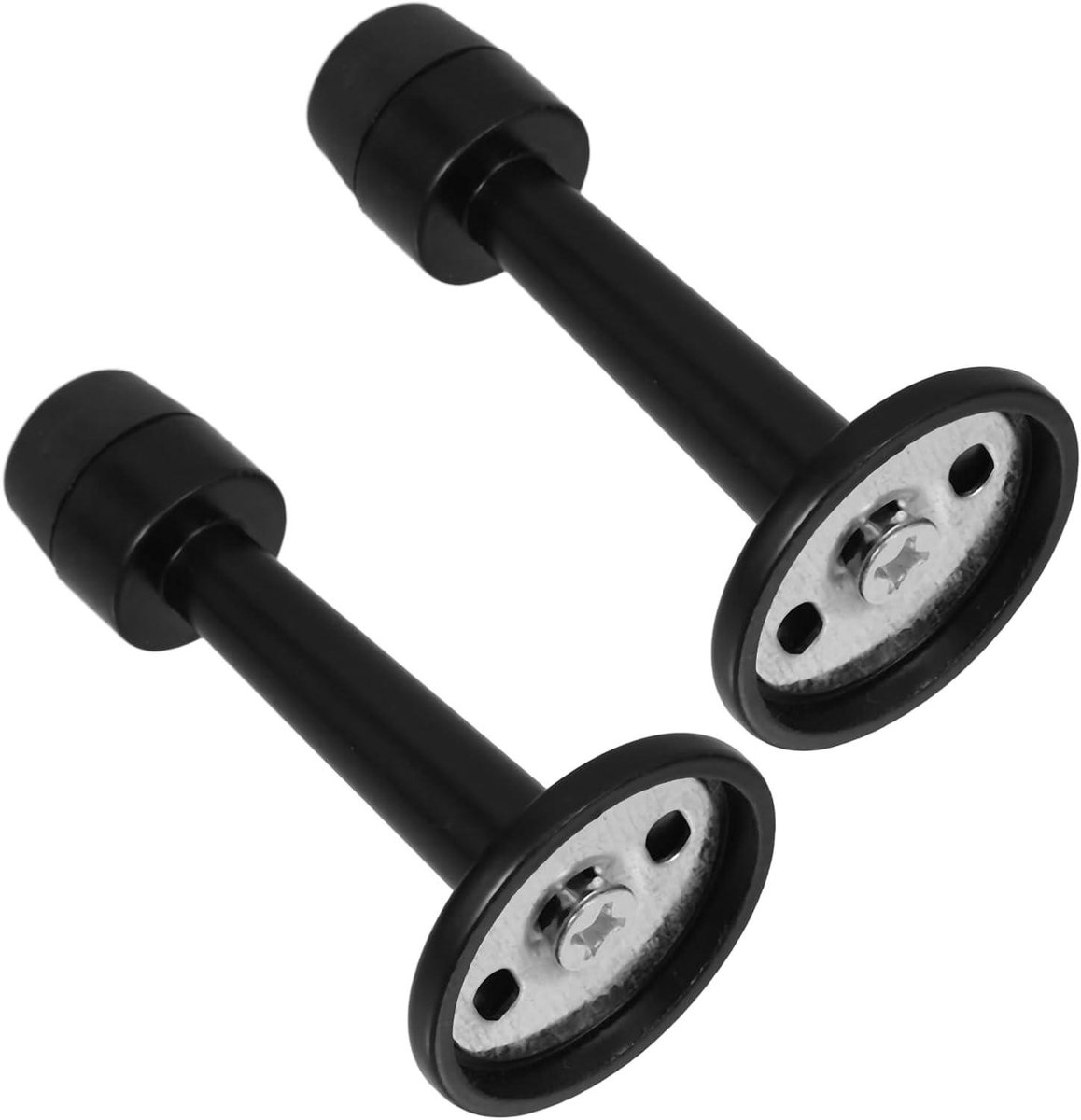 Deurstop Set - Deurbuffer Deurstopper - Muren Beschermen - Magnetische Houder - 7.90X3.75X2.00cm - Zwart