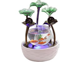 Decoratieve Aquarium - Kleine Vissenkom - Woonkamer Decoratie - Super Wit Glas - 27x27x37cm - Transparant