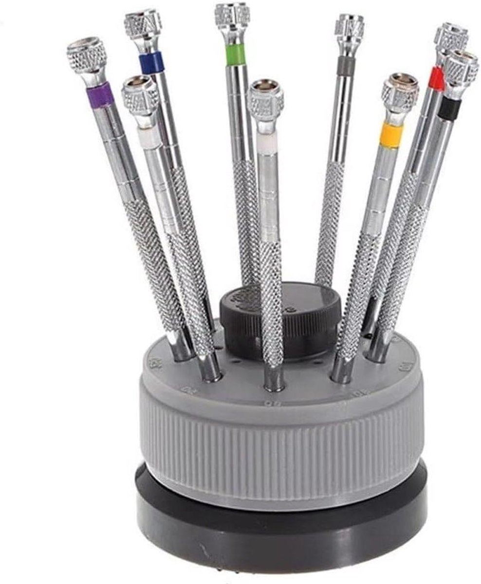 Precisie Schroevendraaierset - Horlogemakers Gereedschap - Kleine Reparatie - Gehard Staal Bladen - 5 cm - Zilver