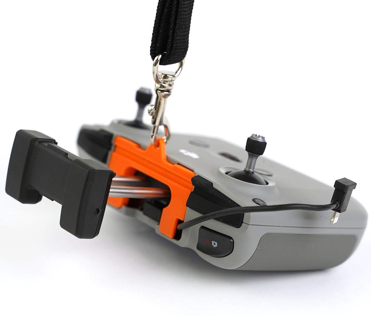 Riem plaat - Bevestiging zender - Drones besturen - Snelle montage - 5 x 3 x 2 cm - Oranje