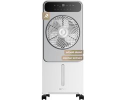 Luchtkoeler Verdampend - Mobiele Airco - Ruimte Verkoelen - 12 Snelheden - 50 Watt - Wit