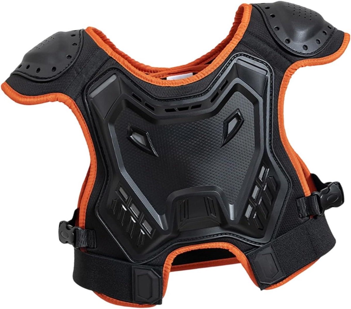 Kinder Borstbescherming - Motorcross Uitrusting - Actieve Sport - Schokabsorberende Structuur - 30 x 30 x 5 cm - Oranje