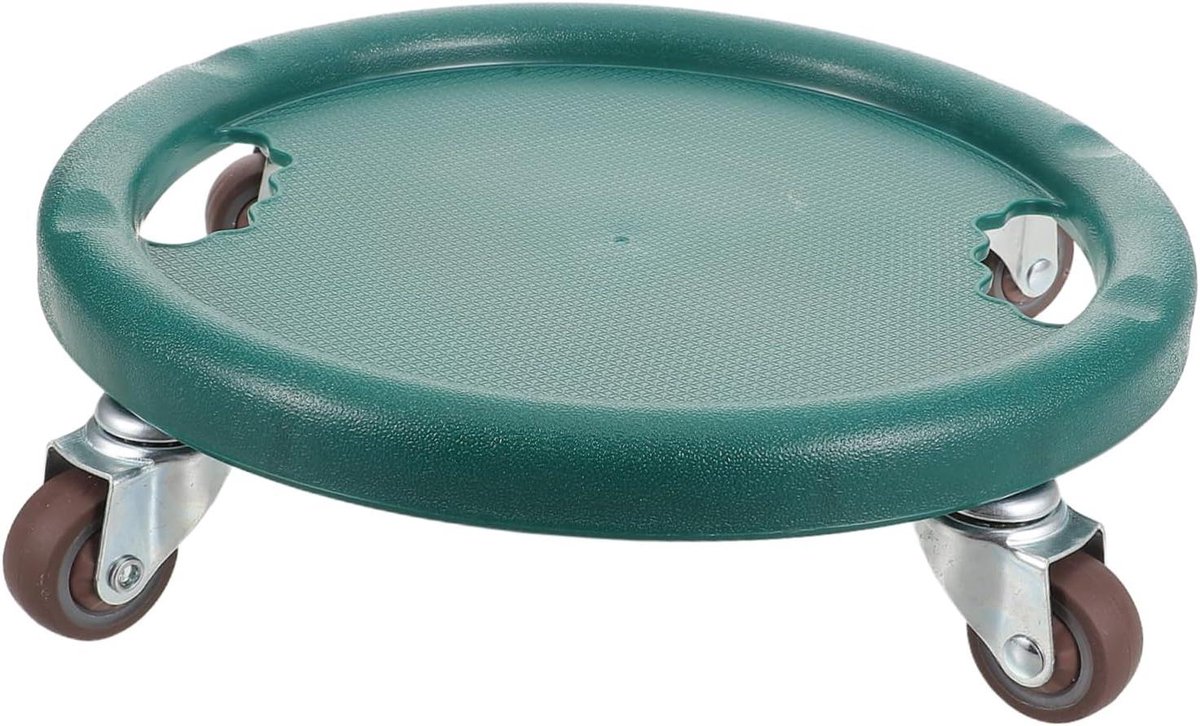 Abdominal Roller - Buikspierwiel Core Trainer - Thuis Fitness - Geluidsvrij Ontwerp - 28 x 28 x 7 cm - Groen