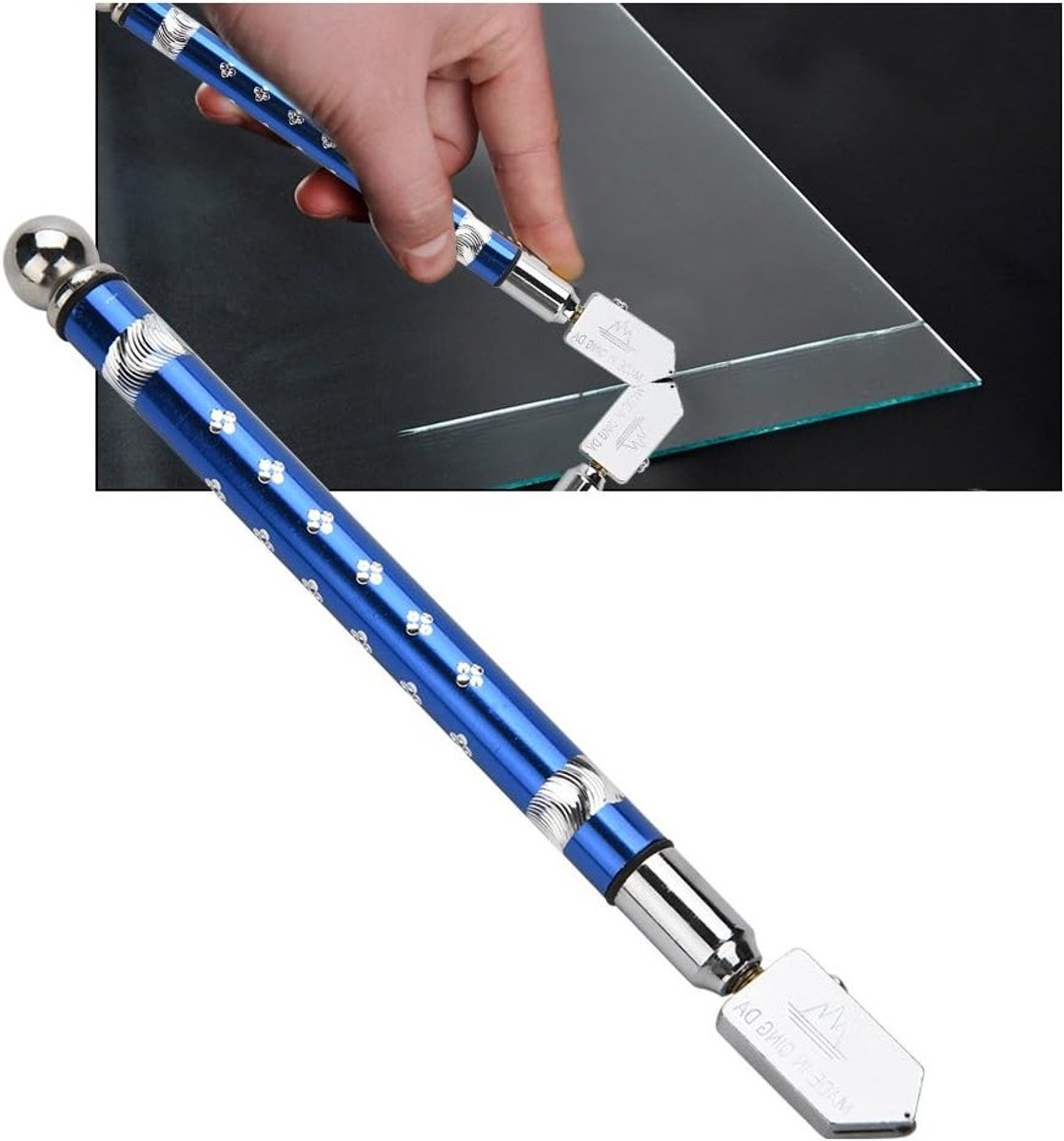 Ergonomische Glasknipper met Carbide Snijwiel voor Dikke Glas, Mozaïek en Tegels - Ideaal voor Glasdikte 3-15mm