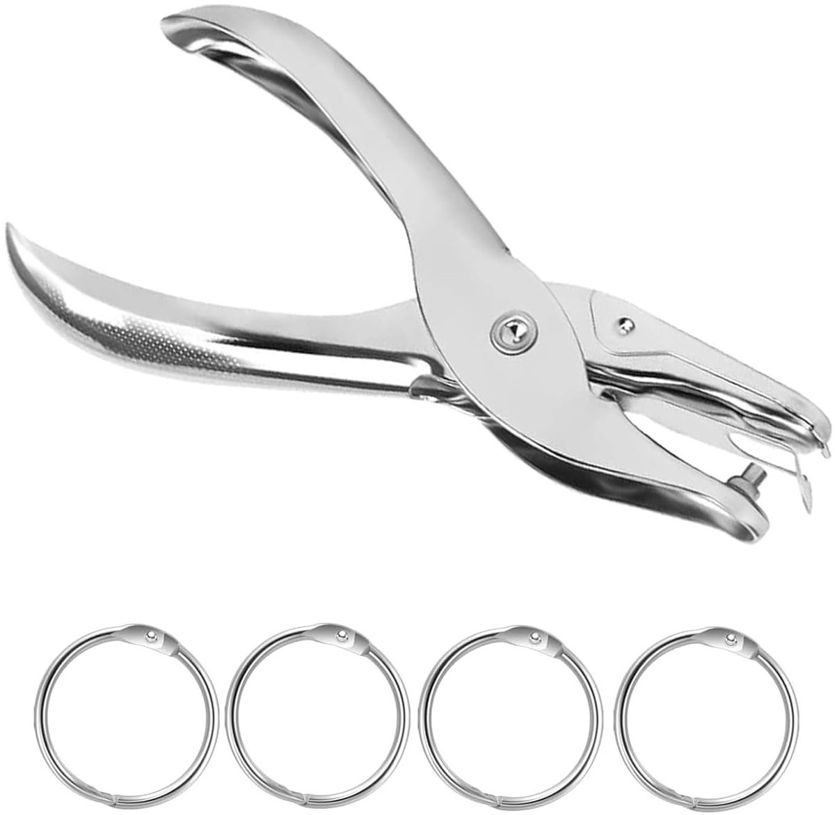 Professionele Enkele Gatenpons Voor Papier, Foto's En Kaarten - Inclusief 4 Boekringen Met 20mm Buitendiameter