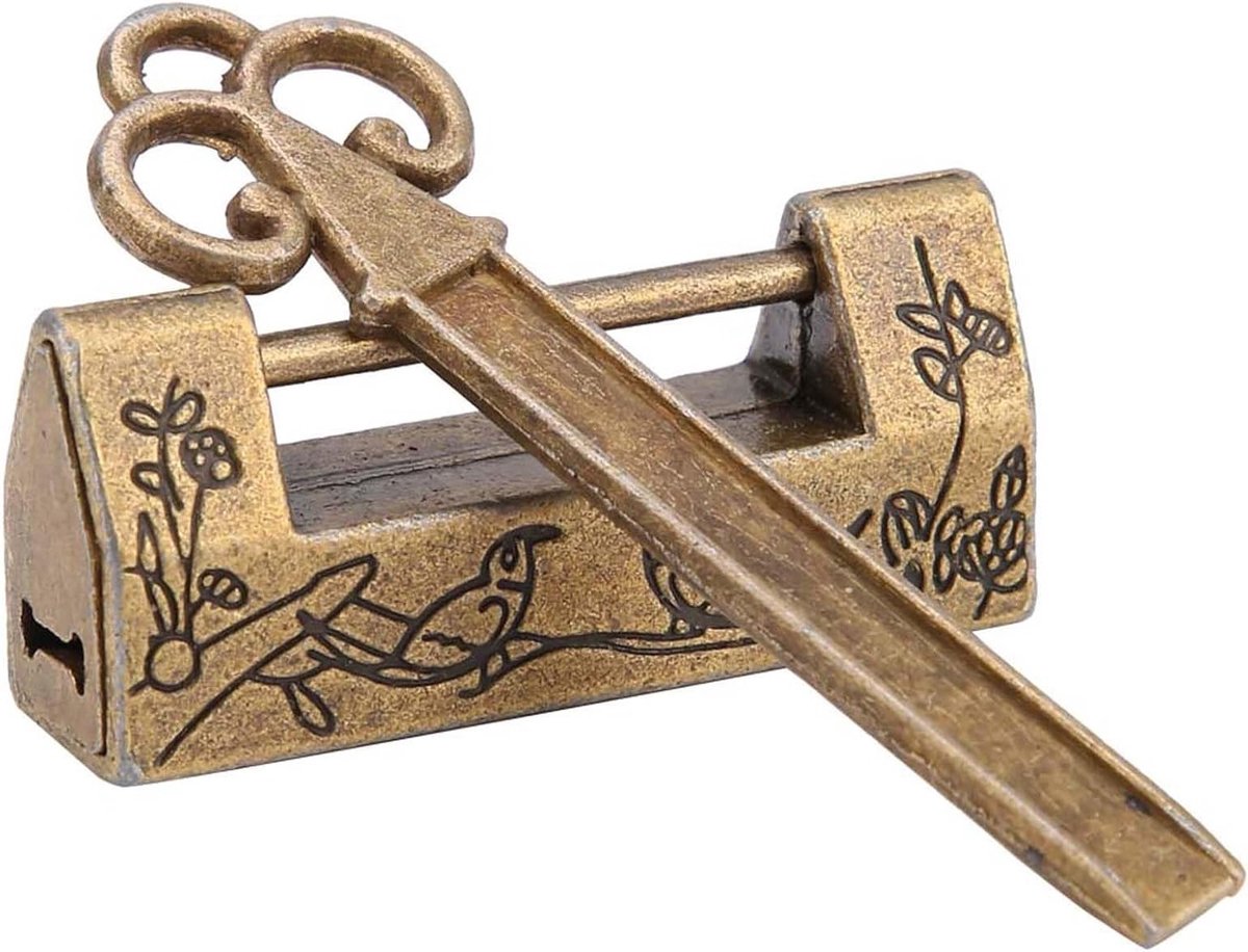 Traditionele Mini Sleutelhanger in Vintage Stijl voor Meubels en Decoratie (Brons)