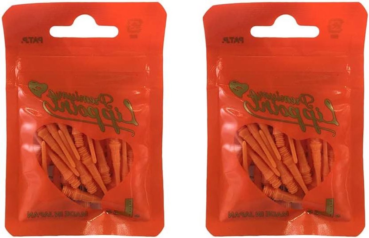 Soft Tip Dartpunten - Dartpijltjes Pijltjes - Darts Spelen - Uniek Vingergreep Ontwerp - 2 stuks - Oranje