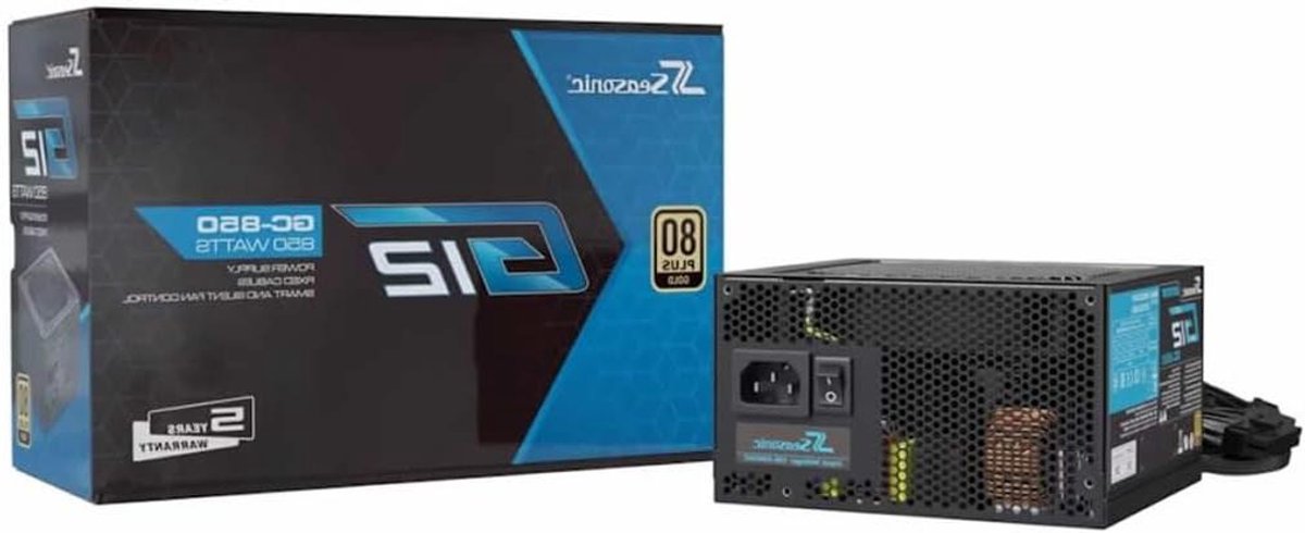 Voeding PC - Stroomvoorziening Computer - PC Bouwen - 80 PLUS Gold - 850 Watt - Zwart