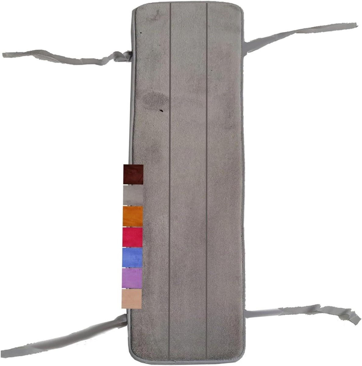 Zitkussen Bank Buiten - Tuinkussen Bankkussen - Comfort Verhoging - Zachte Polyestervezel - 120x40 cm - Grijs