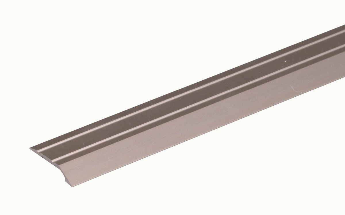 Alberts 490638 egalisatieprofiel | zelfklevend | aluminium, rvs-kleurig geanodiseerd | 900 x 39 mm