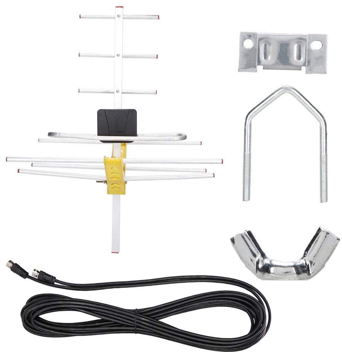 ONF3 - Outdoor Digitale TV Antenne - Hoogwaardige - Sterk signaal - 80 mijl ontvangst - Compact formaat - Ideaal voor buitengebruik - Gesch...