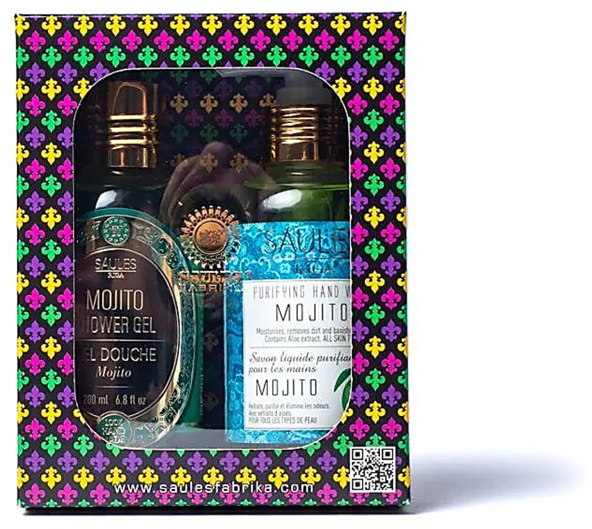 Saules Fabrika - cadeau set Mojito-huidverzorging-gift-vrouwen-kado- vrij van parabenen-douche-100% handmade