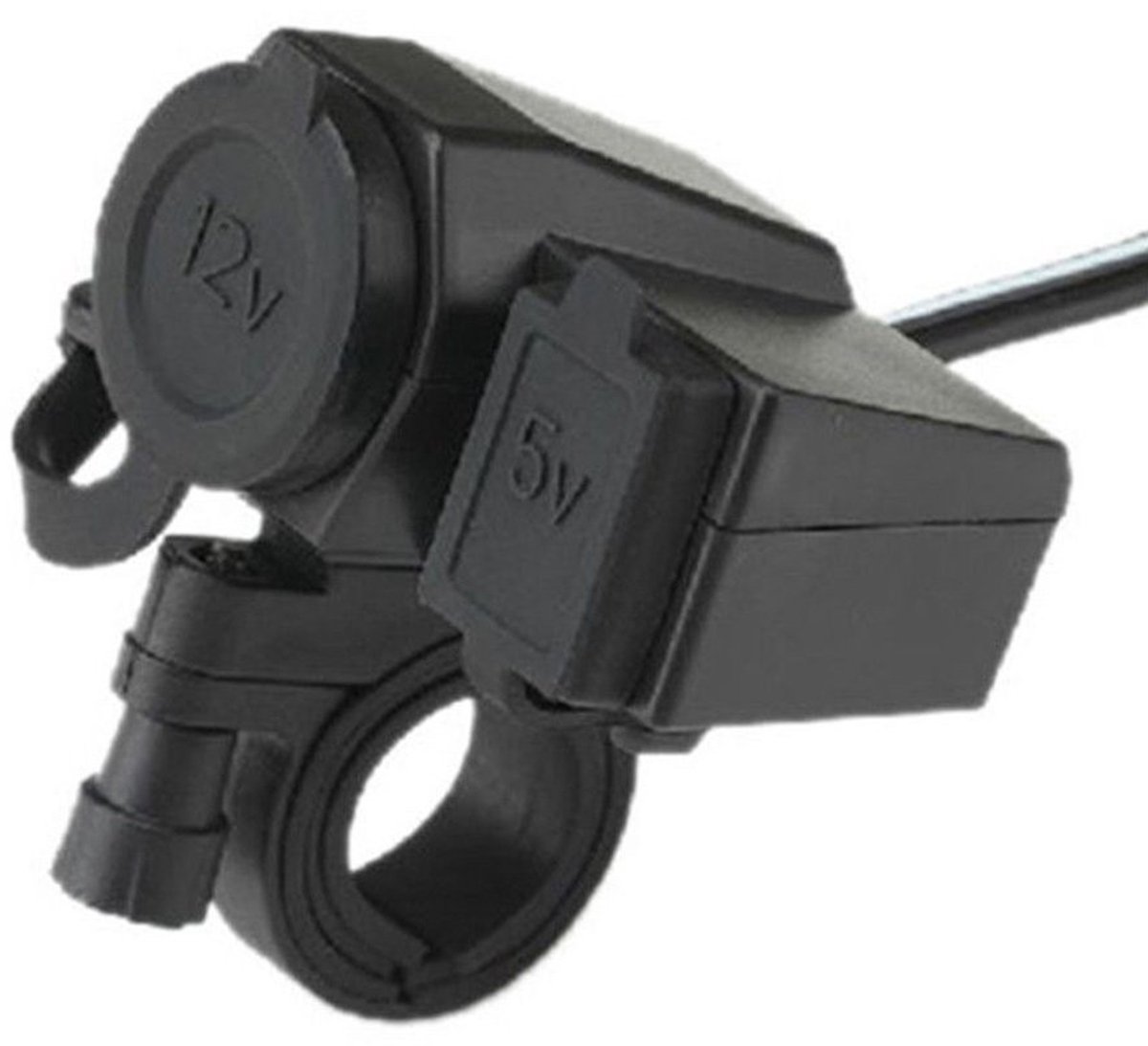 VT Goods - Motorfiets Stekker Sigarettenaansteker - Waterproof - 12V 24V - USB Poort - Geschikt voor Mobiele Apparaten