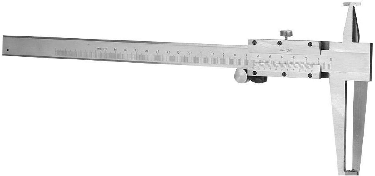Precisie binnenmeetklauw met dubbele klauwen en interne groeven van koolstofstaal voor het meten van boorgaten van 9-200 mm, ideaal voor metingen en techniek.