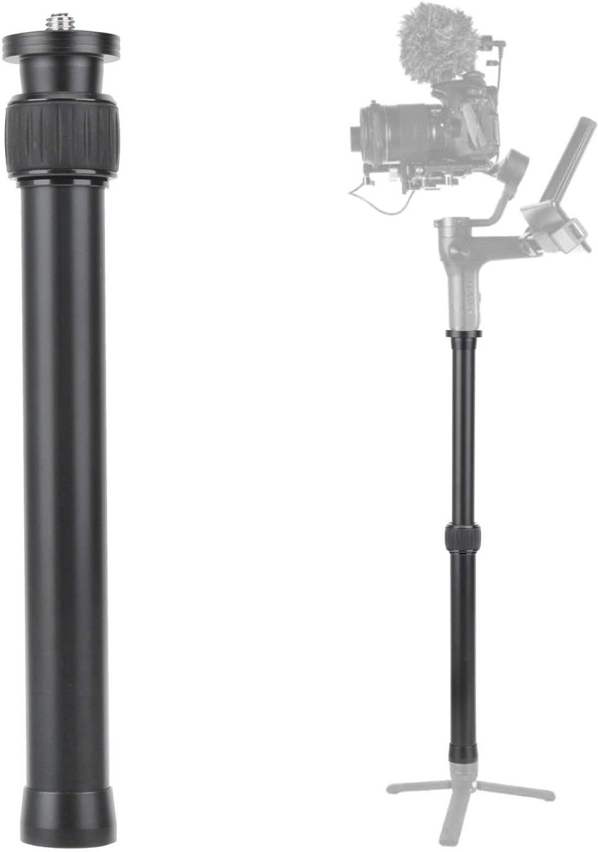 Store_9 - Statief Verlengbuis - 2-delig Verlengstang - Verstelbaar van 25 tot 41 cm - Lichtgewicht Aluminium - Geschikt voor Camera's en Verrekijkers