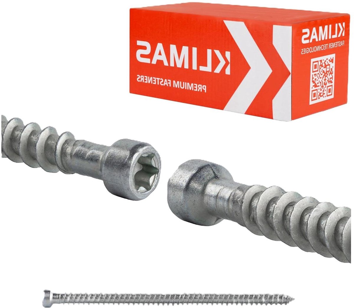 Houtschroeven Constructieschroeven - Houtbouwschroeven Cilinderkop - Houtconstructies Bouwen - ETA Goedgekeurd - 50 stuks Ø8mm x 200mm - Zilver
