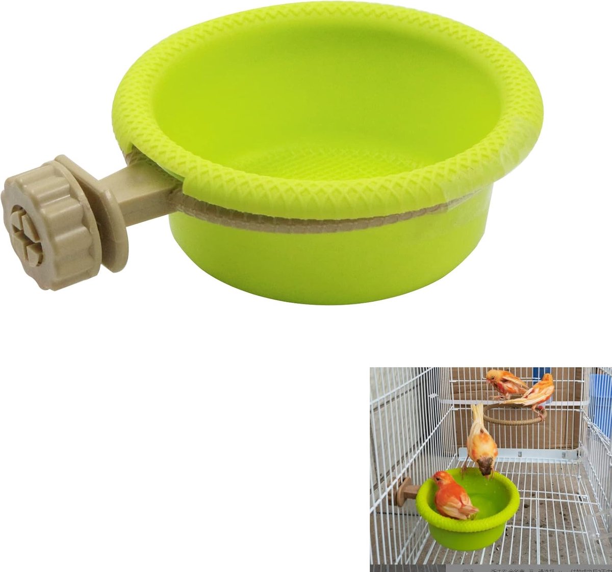 Hanging Bird Bathtub - Shower Bird Cage - Accessories Bathhouse - Bird Types Bathroom Bird Bath Cage - Bird Bathhouse for Small Birds - Canaries Parakeets Parrot Parrots