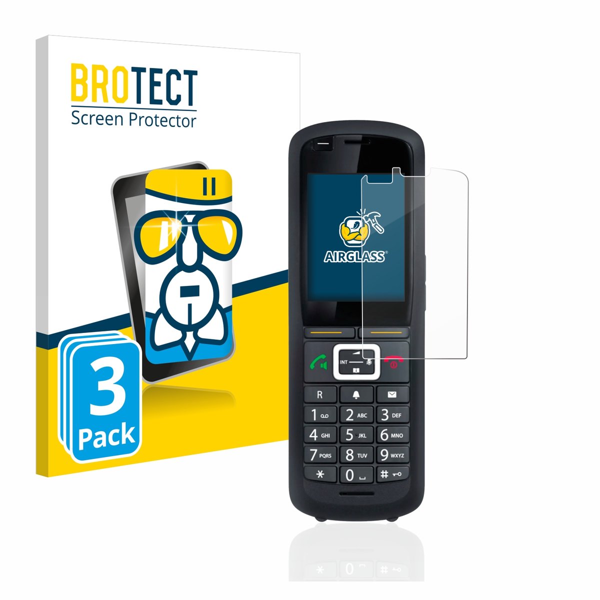 Screenprotector 3 Stuks voor Gigaset R700H Pro Beschermglas transparant