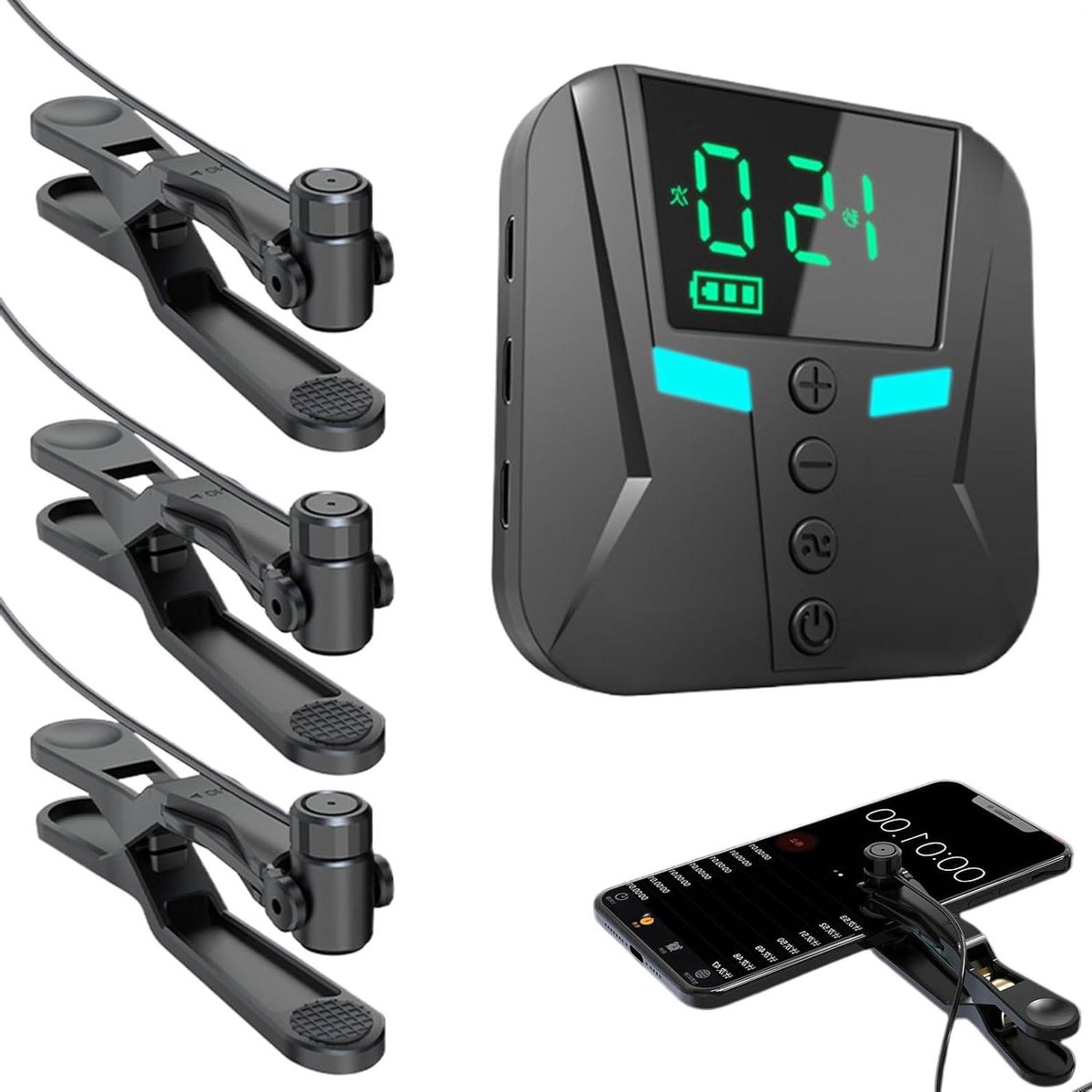 Automatische Schermklikker - Vinger Tapper - Mobiele Games - Verstelbare Frequentie - 7x7x1cm - Zwart
