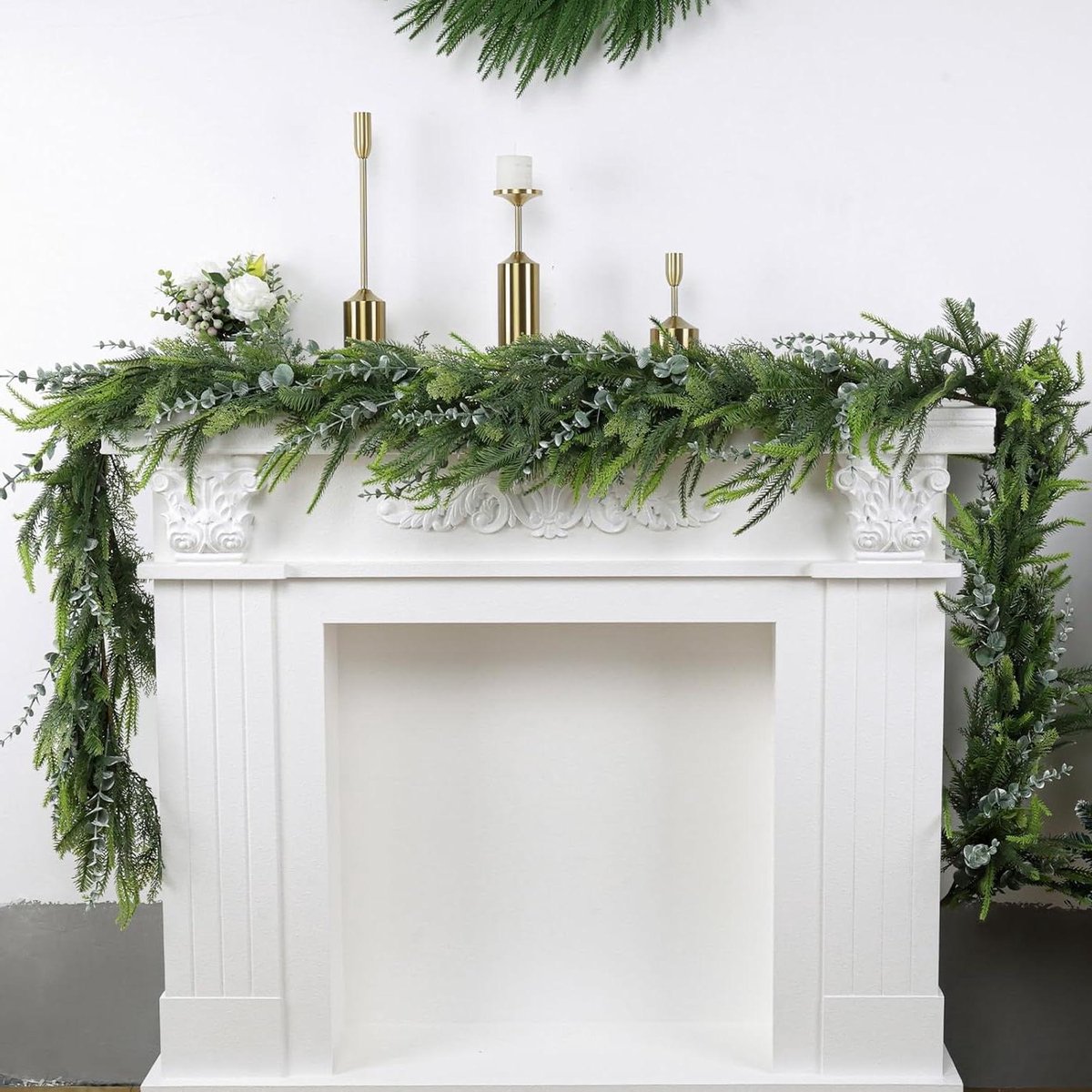 Kerstslinger - Ceder Guirlande - Kerstversiering - Handgemaakt - 274 cm - Groen