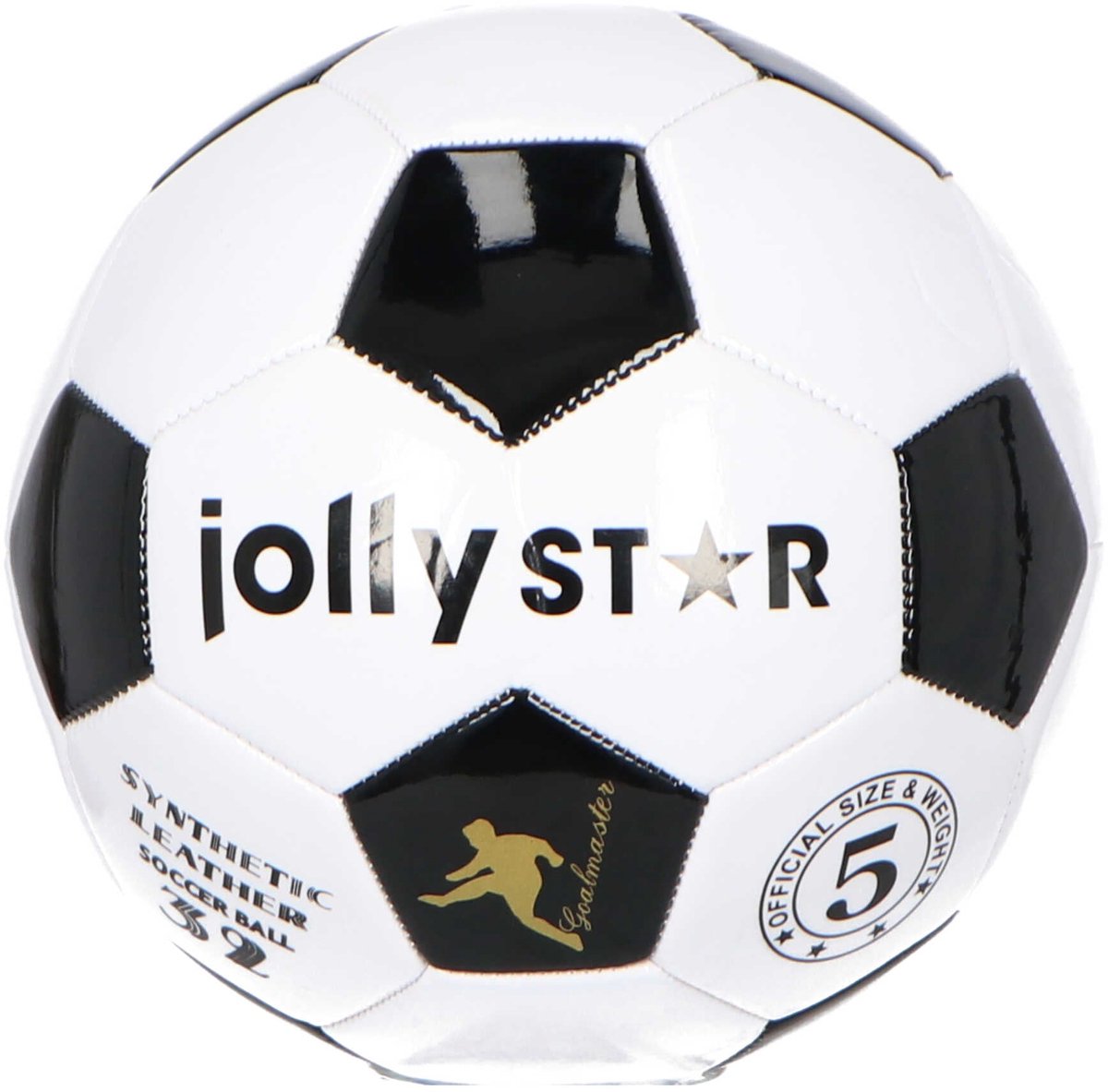Jolly Star Jollity Voetbal Semi Pro - Voetbal voor Kids - Zwart Wit