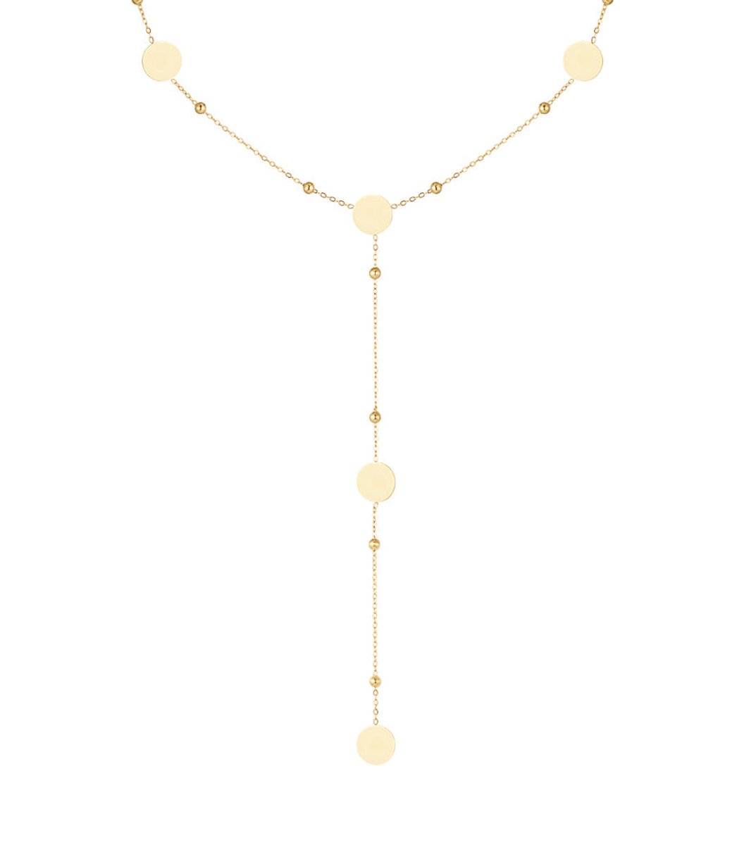 lange Ketting Rondjes All Over - Cadeau - Goudlief.nl