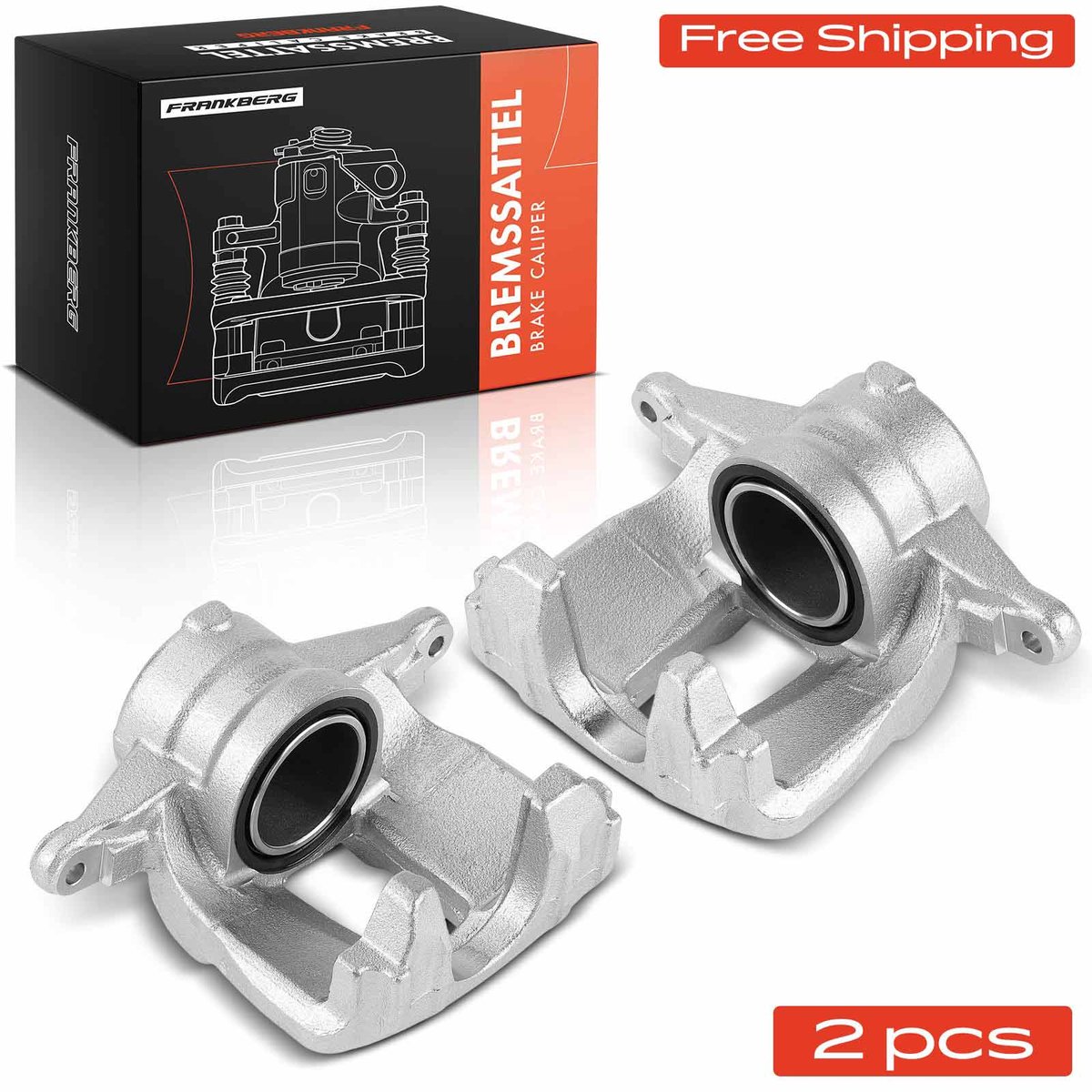 Frankberg 2x Remklauw Voor voor Fiat Bravo II Stilo Tipo Alfa Romeo