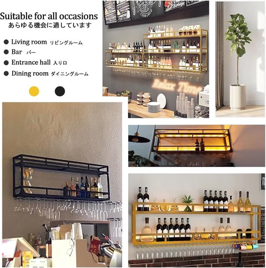 Wijnrek Flessenrek Houten wijnrek kan 4 fles wijn houder kabinet plank vrij staande houders barware opslag thuis keuken bar gereedschap Flessenhouder(Vintage color