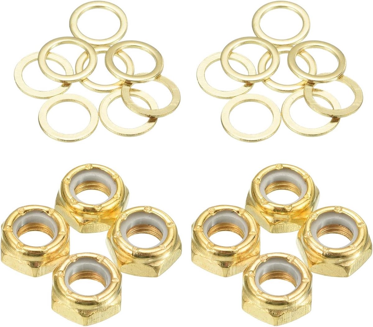 Skateboard Bevestiging Set Onderdelen Set Reparatie Onderhoud 2 Sets Inbegrepen 5/16 Inch