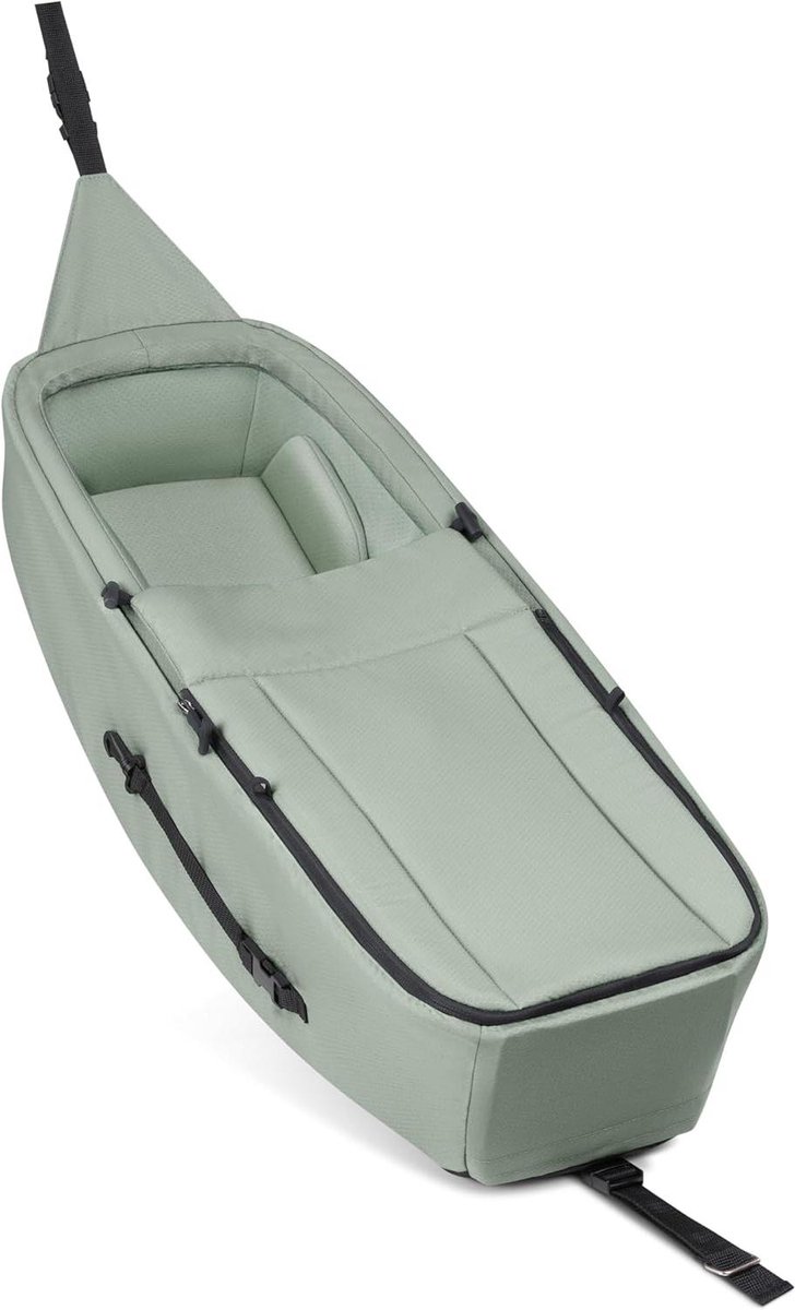 Baby inzetstuk - Fietskar accessoire - Veilig reizen - 5-punts gordel - 77x25x77 cm - Groen