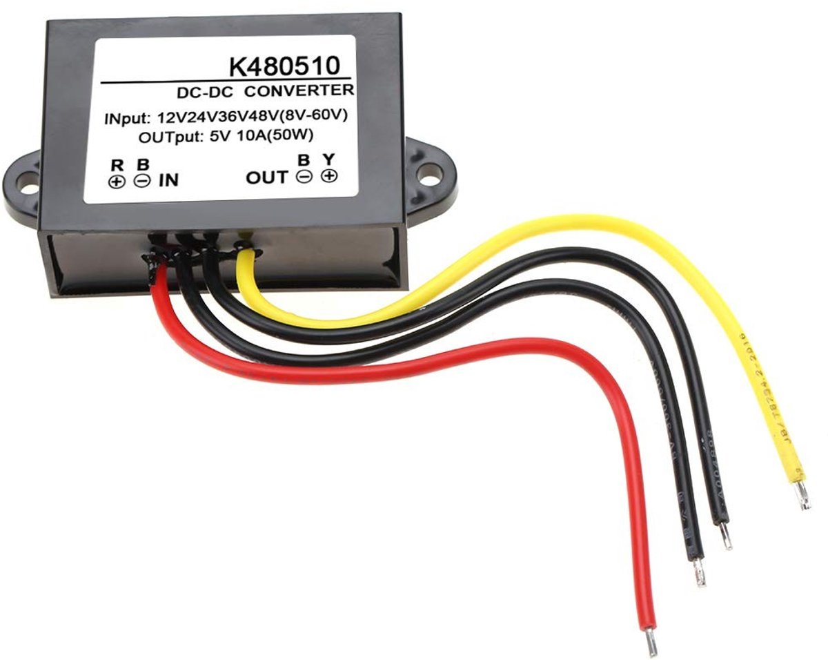 DC-DC Converter GYVRM-K480510 - Step-Down Modul 48V naar 5V, 50W met Bescherming