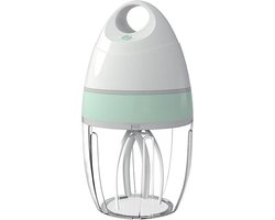 Elektrische Eierklopper - Keukenmixer Opschuimer - Snel Beslag Maken - Handsfree Automatisch Kloppen - 24.5 cm - Wit