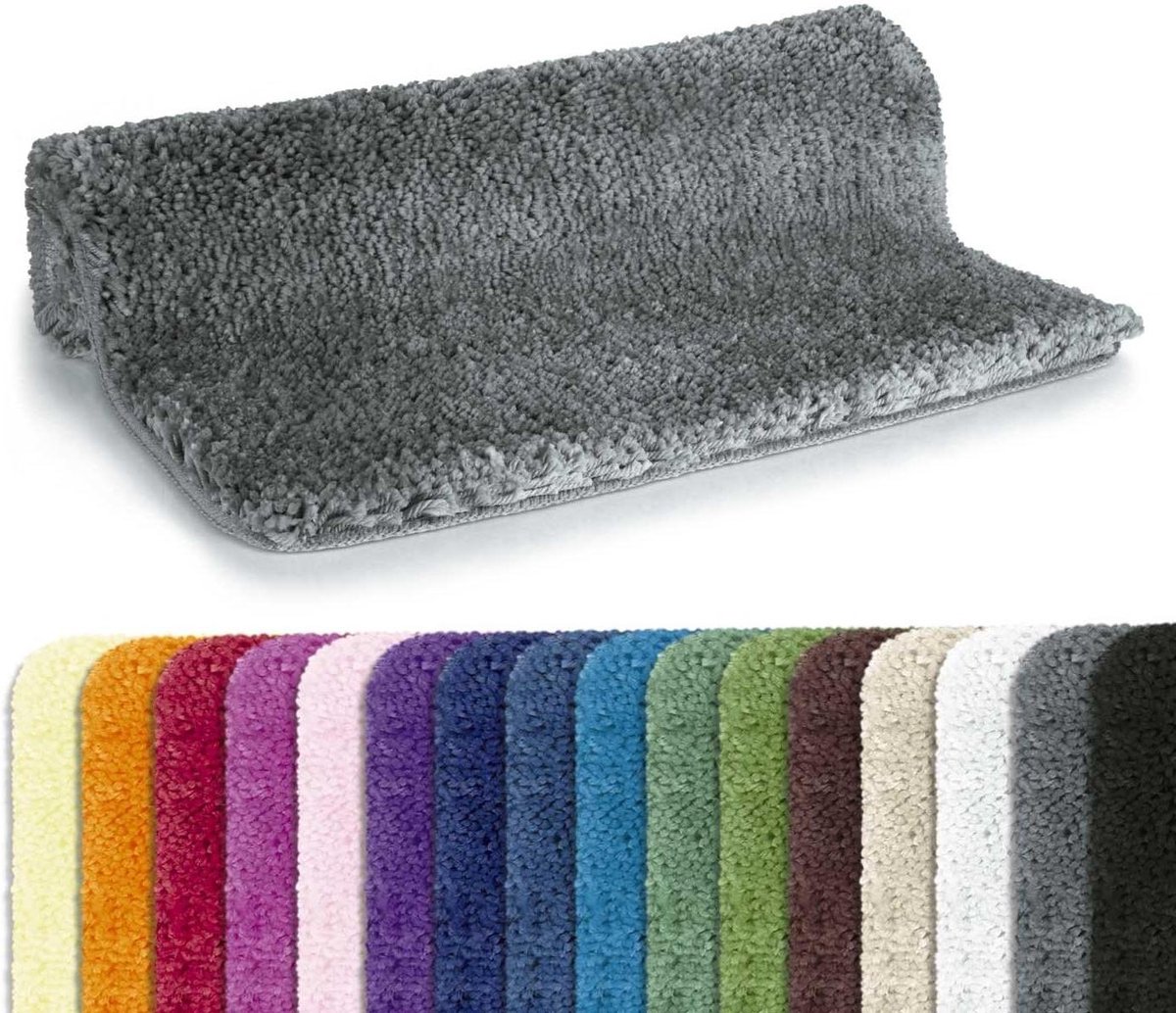 Badmat Microvezel - Douchemat Pluizig - Badkamer Comfort - Geschikt voor Vloerverwarming -