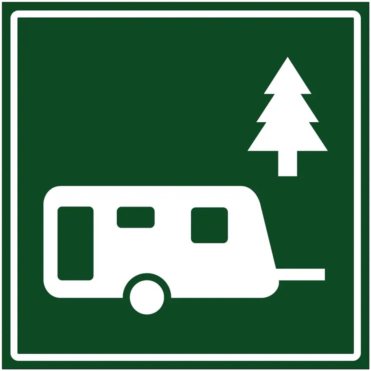 Caravanpark sticker | 10 x 10 cm